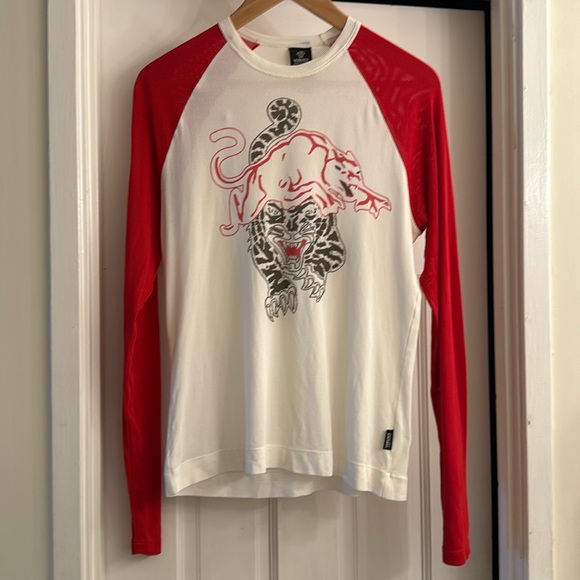 Versace Jeans Couture Long Sleeve Mesh Shirt - Picture 1 of 14